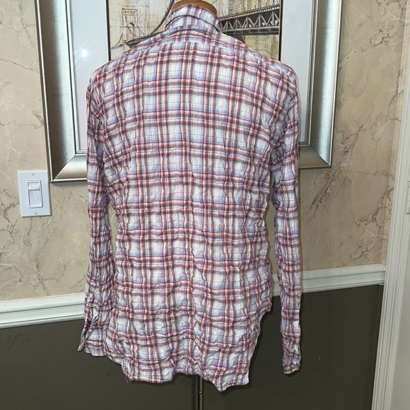 R13 Collared Button Down Plaid Shirt size Large - Picture 3 of 8